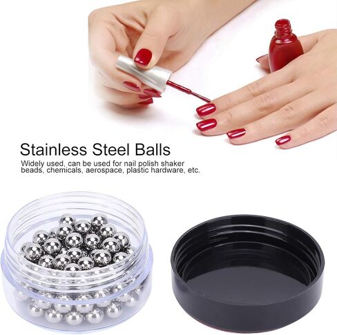 100pcs Stainless Steel Paint Mixing Balls for Nail Polish Model Paints7/32" Metal Agitator Balls, Non-Rust Mixing Beads for Acrylic, Enamel, UV Gel Polish in Kuwait