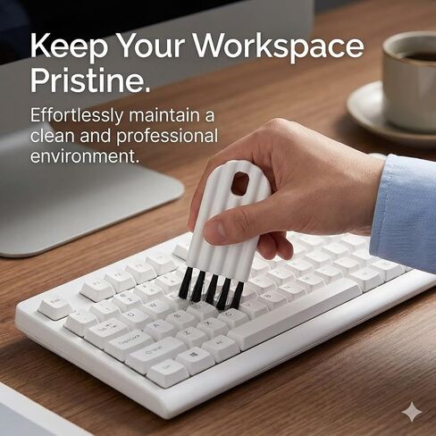 2-Pack Keyboard Cleaning Brush with Soft Bristles - Mini Gap & Slot Cleaning Brush for Electronics, Household Dusting, Window Tracks, and Kitchen Crevices in Kuwait