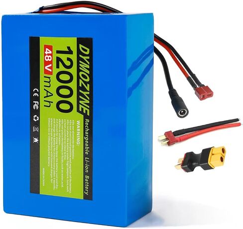 36V 12Ah Ebike Battery, Lithium Battery with 20A BMS for (100-2000W) Motors, Waterproof Hard Shell, Long Cycle Life for Ebike Scooter DIY Projects XT60 & T‑Plug in Kuwait