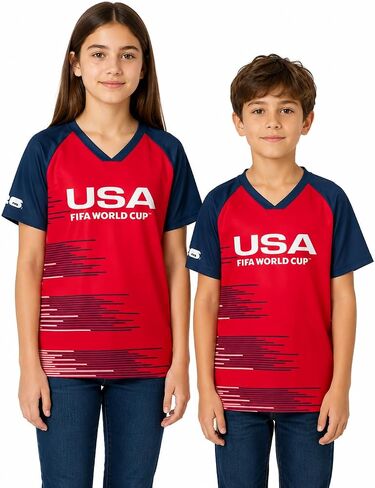 Outerstuff Official FIFA World Cup 2026 Team USA Kids Jersey T-Shirt – Youth Boys & Girls Soccer Fan Tee in Kuwait