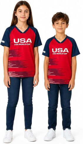 Outerstuff Official FIFA World Cup 2026 Team USA Kids Jersey T-Shirt – Youth Boys & Girls Soccer Fan Tee in Kuwait