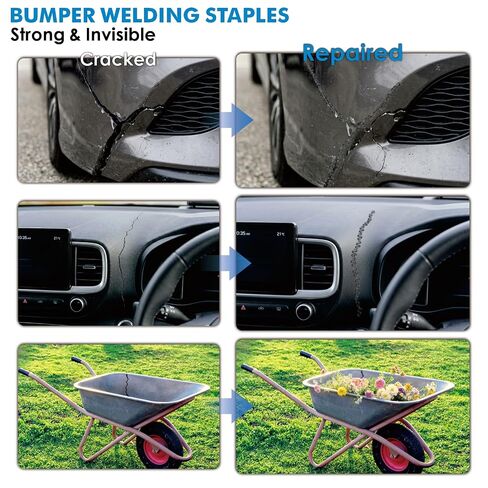 3000PCS Plastic Welding Staples 0.6/0.8mm – 6 Types Hot Stapler Kit for Car Bumper, Dashboard & Lamp Holder Repair – Stainless Steel Welder Staples for Plastic Welding Gun in Kuwait