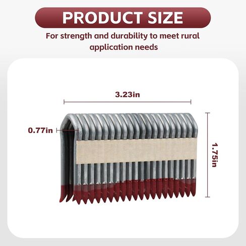 MPU134-960 1.75" 9 Gauge Galvanized Staples for Milwau-kee M-18 Fuel Utility 1-3/4" Fencing Stapler 2843-20 2843-22 -960 Count in Kuwait