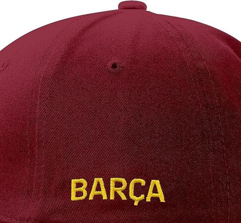 قبعة كرة القدم Icon Sports 2026 FC Barcelona مرخصة رسميًا - لون عنابي بدرجتين من اللون in Kuwait