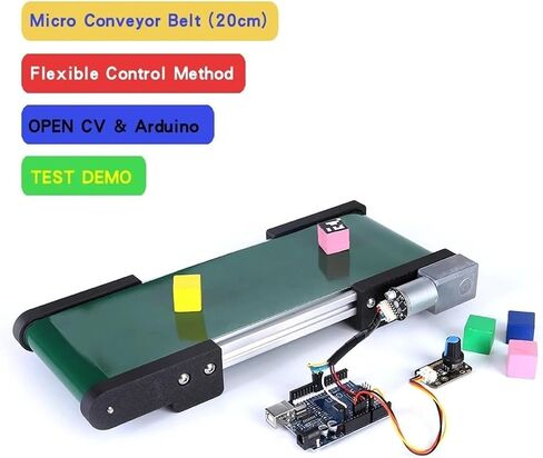 Conveyor 350mm Mini Conveyor PU Belt Vending Machine DC Track Cargo Lane Automatic Conveyor Belt Automated Learning in Saudi Arabia