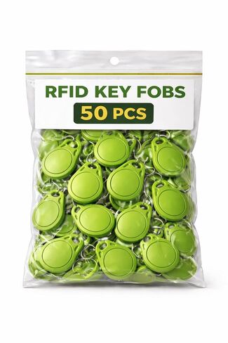 RFID Hotel Key Fob, 50 Pcs Pack, Can be Re-Writable Multiple Times. Works only with SAFLOK, KABA, ONITY, Miwa, ILCO, SECURELOX and RC522, PN532 Readers. in Saudi Arabia