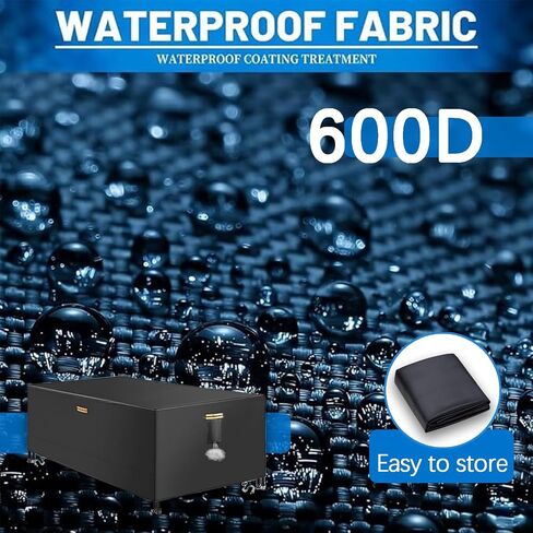 Heavy Duty Billiard Pool Table Cover 6/6.5/7/7.5/8/8.5/9/10/12FT Waterproof Billiard Table Covers 600D Furniture Cover Tables Protector for Patio Furniture Chairs,Black,6.5FT(84"×48"×32") in Saudi Arabia