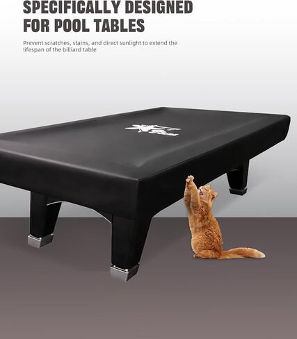 CRICAL 9-Foot Pool Table Cover – Premium Oxford Fabric Billiard Table Cover for Protection Against Dust, Dirt, and Sun – Tear-Resistant, Easy to Clean, and Compact Storage for Pool Table in Saudi Arabia