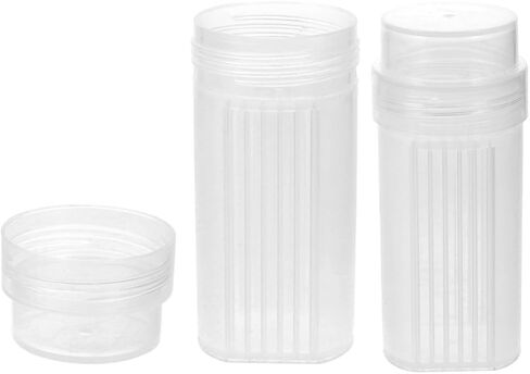 BESTonZON 2pcs High Clarity Plastic Lab Staining Jars with 5 Slide Staining Rack and Lid Easy to Use for Laboratory and Chemistry Use in Saudi Arabia