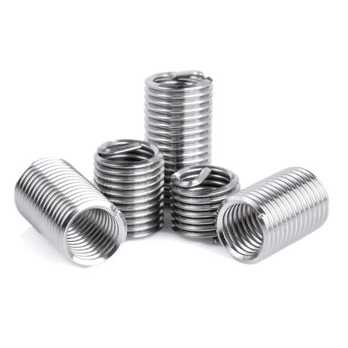 Thread Repair Insert,10pcs M5*0.5 * 1D~3D 304 Stainless Steel Wire Sleeve Bushing Screw Coil Nut(1.5D) in Kuwait