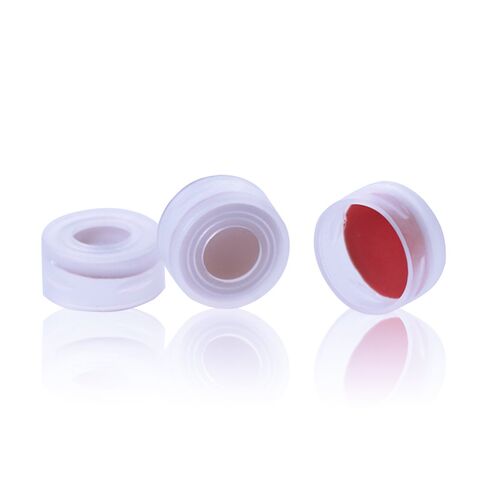 قوارير ALWSCI مقاس 11 مم مع حشوات دقيقة مدمجة 0.3 مل، بولي بروبيلين. أغطية كبس مع PTFE/سيليكون سيبتا in Kuwait