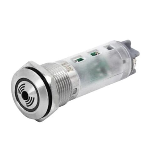 مؤشر إنذار LED ضوء 16 مم مصباح إشارة فلاش DC12V DC24V AC 220V 22 مم صوت متقطع مقاوم للماء، قطعة واحدة (أزرق، 16MM_24V) in Kuwait