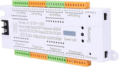 جهاز التحكم في ضوء الدرج LED بمستشعر الحركة، جهاز التحكم في ضوء الدرج الأوتوماتيكي بـ 32 قناة، إضاءة الدرج لمتجر مركز التسوق المنزلي in Kuwait