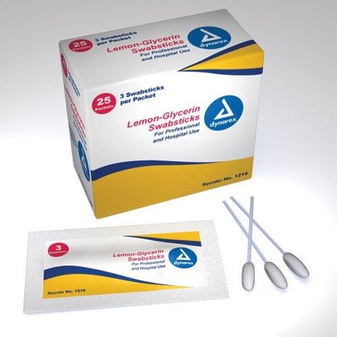 Dynarex Corporation (n) أعواد الليمون والجلسرين - 3 عبوات 25 قطعة/3 in Kuwait
