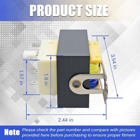 محول 40VA HVAC - 208/240 فولت إلى 24 فولت مناسب للفرن، Payne، Tempstar، ICP، Arcoaire، Heil لاستبدال HT01CN241 1172028 BE28316007 in Kuwait