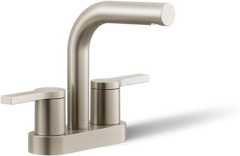 KOHLER K-33591-4-BL Elate® Centerset Bathroom Sink Faucet, Bathroom Faucets, 1.2 GPM, Matte Black in Kuwait