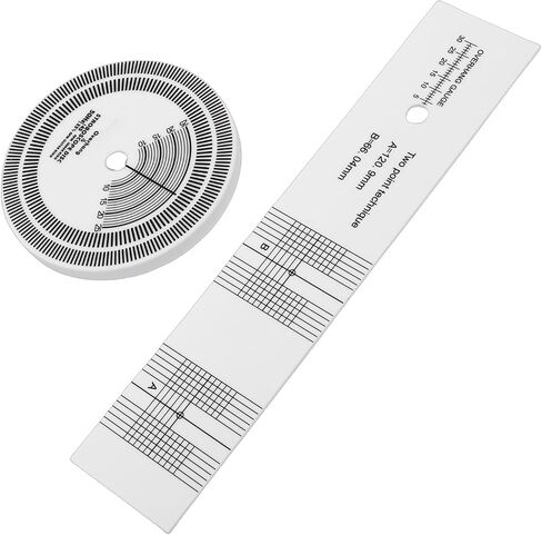 ciciglow HiFi Turntable Strobe Disc, PVC Stroboscope Mat for Rotational Speed Detection, with Alignment Guides for Record Player Calibration in Kuwait