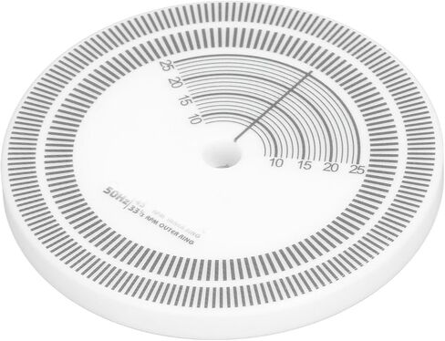 Strobe Disc for Turntable Speed Calibration – Acrylic Stroboscope Mat (80mm, White), Compatible with Record Players, Precise RPM Verification Tool in Kuwait