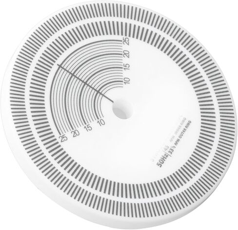 Strobe Disc for Turntable Speed Calibration – Acrylic Stroboscope Mat (80mm, White), Compatible with Record Players, Precise RPM Verification Tool in Kuwait