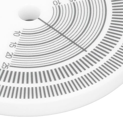 Strobe Disc for Turntable Speed Calibration – Acrylic Stroboscope Mat (80mm, White), Compatible with Record Players, Precise RPM Verification Tool in Kuwait