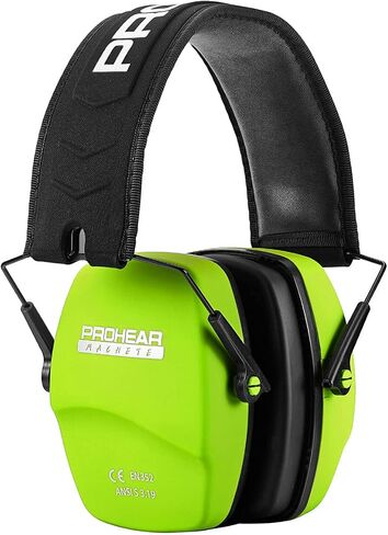 PROHEAR 016 Ear Protection Safety Earmuffs for Shooting, NRR 26dB Noise Reduction Slim Passive Hearing Protector with Low-Profile Earcups, Compact Foldable Ear Defenders for Gun Range, Hunting (Pink) in Kuwait