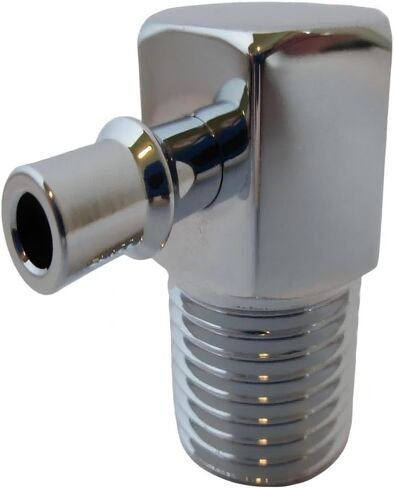 Chromed Aluminum 90 Degree Intake Manifold Vacuum Fitting, 1/2" Npt With 1/4" Hose Nipple, Intake Manifold Vacuum Fitting Part Numb 4536 in Kuwait
