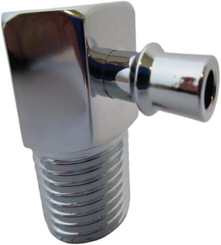Chromed Aluminum 90 Degree Intake Manifold Vacuum Fitting, 1/2" Npt With 1/4" Hose Nipple, Intake Manifold Vacuum Fitting Part Numb 4536 in Kuwait