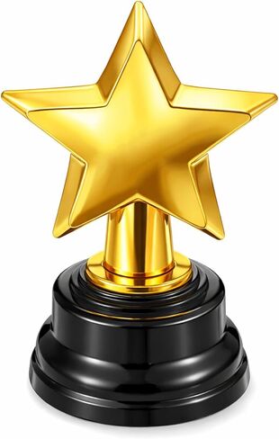 Star Trophy, Gold Mini Award Cup Plastic Tiny Small Trophy Cups for Sports Tournaments and Parties Winning Prizes in Kuwait