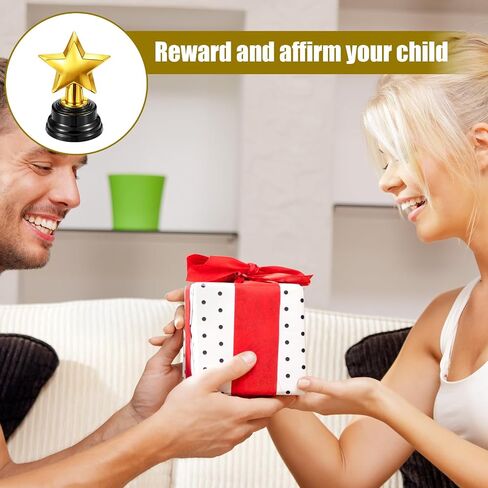 Star Trophy, Gold Mini Award Cup Plastic Tiny Small Trophy Cups for Sports Tournaments and Parties Winning Prizes in Kuwait