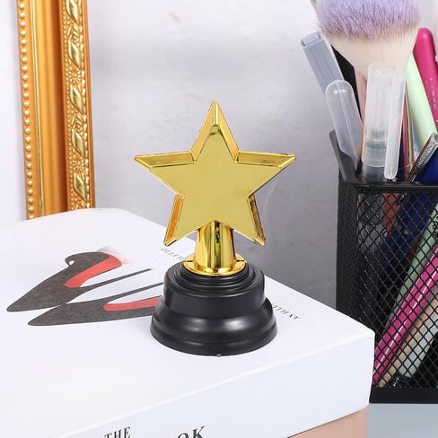 Star Trophy, Gold Mini Award Cup Plastic Tiny Small Trophy Cups for Sports Tournaments and Parties Winning Prizes in Kuwait