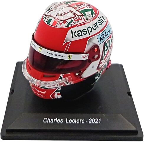 OPO 10 - خوذة الفورمولا 1 متوافقة مع فيراري F1: Charles Leclerc 2021 Emilia Romagna GP - 1/5 Scale Spark - CAS94 in Kuwait