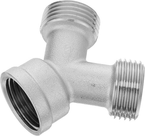 Toyvian 3/4 Inch Y-shaped Copper Pipe Fitting, Leakproof and Temperature Resistant Dishwasher Hose Connector for Plumbing Fittings and Washing Machine Installation in Kuwait