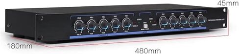 2 Input 10 Output Audio Processor, Speaker Frequency Division Processor with Independent Volume Adjustment, Stereo and Mono Work Modes Adjustable, Reduced Distortion for DJ Studio in Saudi Arabia