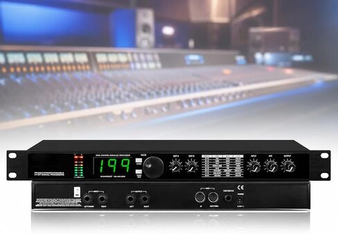 معالج TsoLay Digital Reverb متعدد التأثيرات DSP، معادل معالج الصوت KTV مع 99 إعدادًا مسبقًا، 199 مؤثرًا صوتيًا، معالجة إشارة 24 بت وتقليل الضوضاء التلقائي للاستوديو، واستخدام المسرح in Kuwait