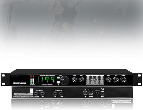 Professional Digital Audio Processor, Professional Digital Reverb and Multi Effect DSP Processor with 99 Presets and 199 Sound Effect Memories, Auto Noise Reduction for DJ Performances in Saudi Arabia