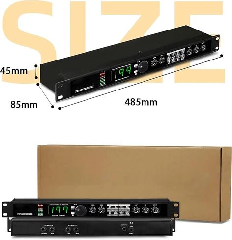 Professional Digital Audio Processor, Professional Digital Reverb and Multi Effect DSP Processor with 99 Presets and 199 Sound Effect Memories, Auto Noise Reduction for DJ Performances in Saudi Arabia