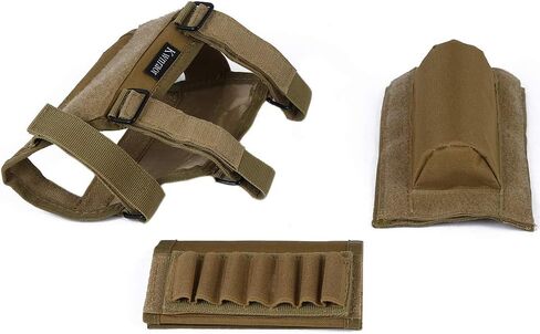 Rifle Cheek Riser، وسادة مسند الخد لمخزون البندقية مع 7 حامل ذخيرة للأرداف لـ 300 308 Winmag in Kuwait