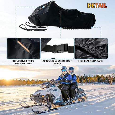 غطاء عربة الثلج شديد التحمل لرحلة Ski-Doo Expedition LE 900 ACE Turbo R 丨غطاء زلاجة مقاوم للرياح ومقاوم للماء والغبار وقابل للتنفس ومضاد للأشعة فوق البنفسجية مع حقيبة تخزين in Kuwait