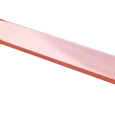 Flat Copper Bar Stock, 10mm to 40mm T2 Red Copper Bus Bar Flat Square Conductive Ground Plate for Model Making DIY Project(25x25x200mm) in Kuwait