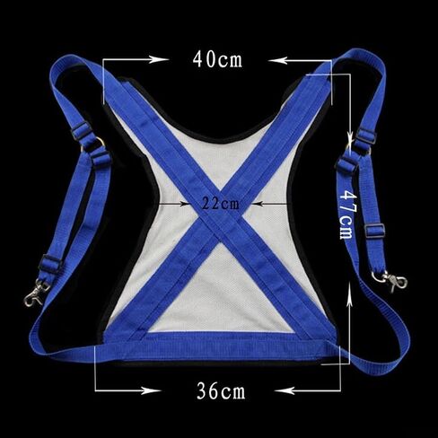 Fishing Vest with Back Harness for Sea Boat Fishing Adjustable Shoulder Straps Breathable PVC Mesh Gear in Saudi Arabia