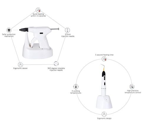 نظام Endo Gutta Percha Obturation System SY-Fill Melt Gutta Percha Obturation Gun + قلم Percha Gutta Tips أداة ملء قناة الجذر مع شاشة LED in Kuwait