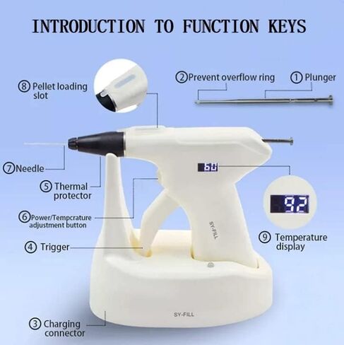 نظام Endo Gutta Percha Obturation System SY-Fill Melt Gutta Percha Obturation Gun + قلم Percha Gutta Tips أداة ملء قناة الجذر مع شاشة LED in Kuwait