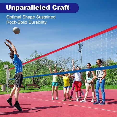 LAO XUE Volleyball Net Outdoor,32x3FT Professional Heavy Duty Weatherproof with Steel Cable,Regulation Size Durable and Stable in Kuwait