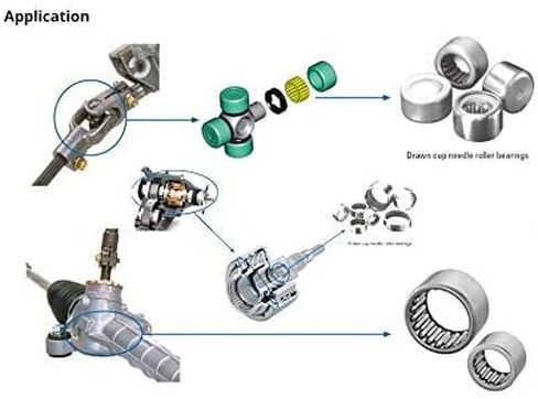 TMP1105 BK3038 Needle Bearings Drawn Cup Roller Bearing BK303738 Caged Closed ONE End Meteic Series 303738 mm in Kuwait