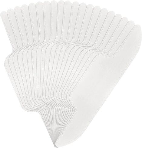 20 Pieces Hat Sweat Liner Absorbing Pads Cushions Non Woven Fabric Backing Sweat Protection Liner Suitable for Outdoor Activities Sports Fitness, Black in Kuwait