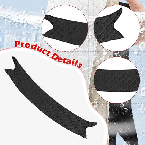 Liner under Bra Pad Bra Sweat Liners for Women Reusable Sweat Absorber Pads Soft Polyester Fiber Suitable for Sports Gym Exercise Summer Indoor, Black in Kuwait