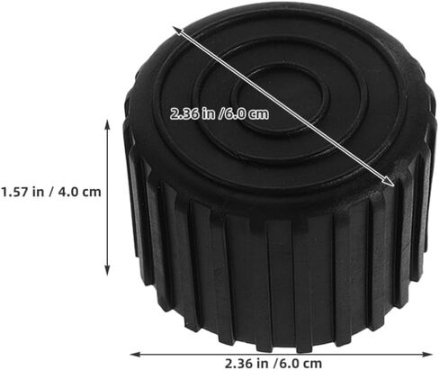 Fitness Equipment Noise Reducing and Impact Cushioning Foot Protectors Round 6pcs Plastic Leg Covers Floor Pads for Gym Machines for Indoor and Outdoor Use in Kuwait