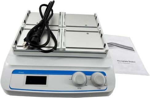 Digital Microplate Shaker Microplate Shakers with Amplitude 3mm Shaking Mode Orbital Speed Range 100-1600rpm Sample Volume 4pcs Microplates Motor Type DC Brushless Motor Locked Operation in Kuwait