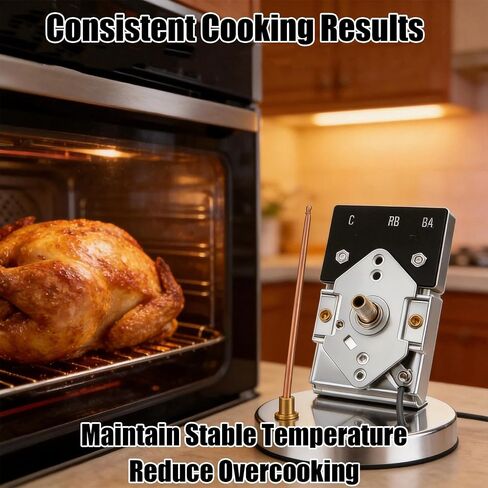 منظم حرارة فرن 5 أمبير 120 فولت تيار متردد مناسب لمنظم حرارة فرن الموقد Robertshaw KKTB-18-48، أقصى درجة حرارة 599 درجة فهرنهايت مع أنبوب شعري 48 بوصة مناسب in Kuwait