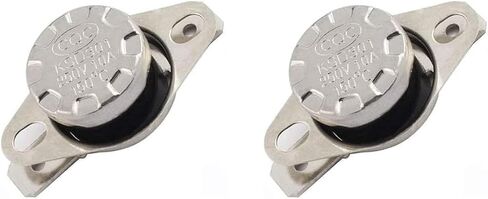 2-Pack KSD301 Thermal Switch 250V 10A 150°C Normally Closed NC Temperature Control Thermostat in Kuwait